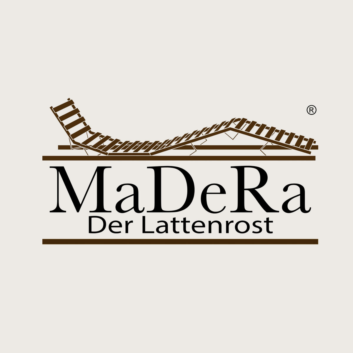 ROLLROST, Extra Stabil, Größe: 90x200 - Braun, Holz (90/200cm) - MaDeRa