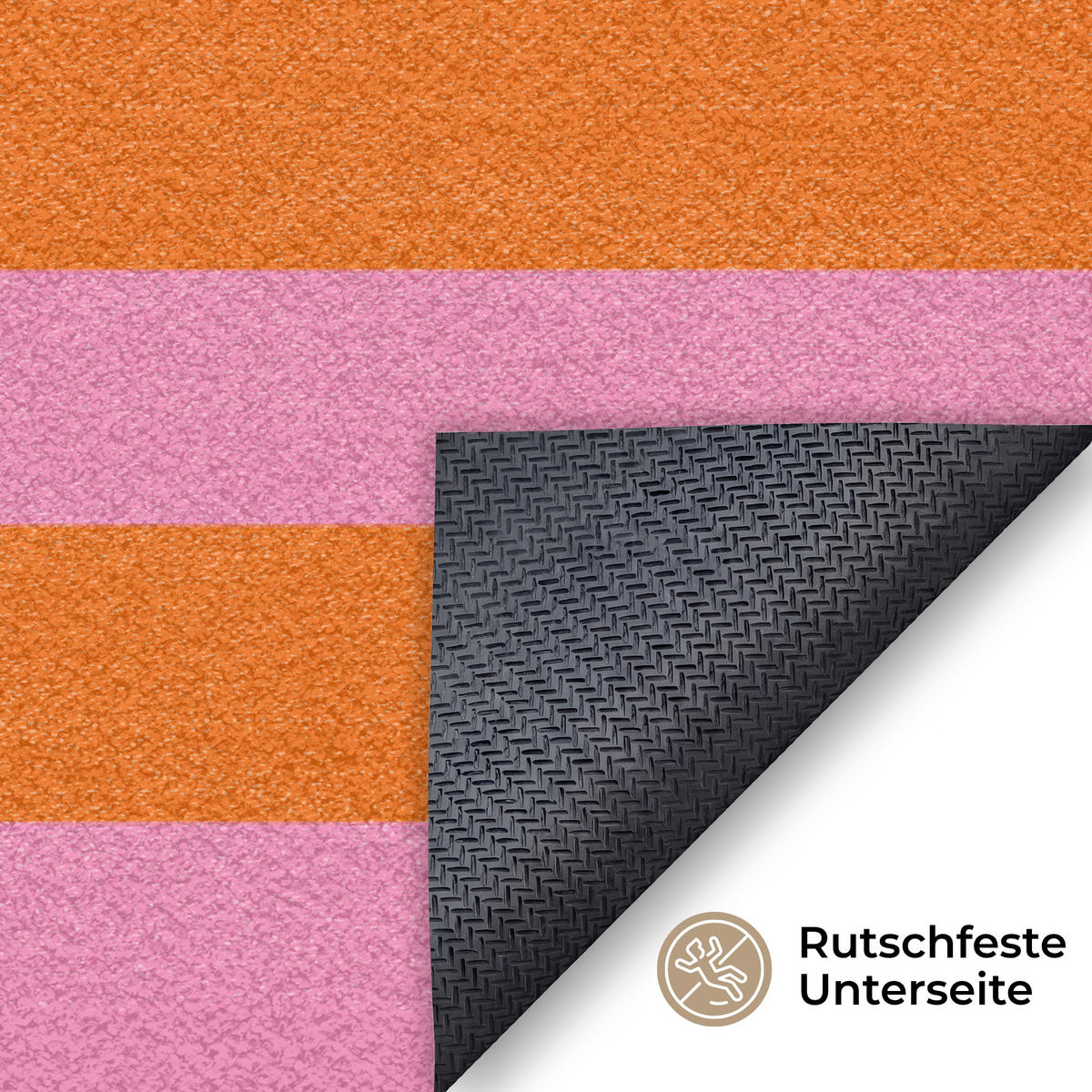 ROHOŽKA Ciao - Citát - Pruhy 180x120 cm - oranžová, plast (180/120cm) - MuchoWow