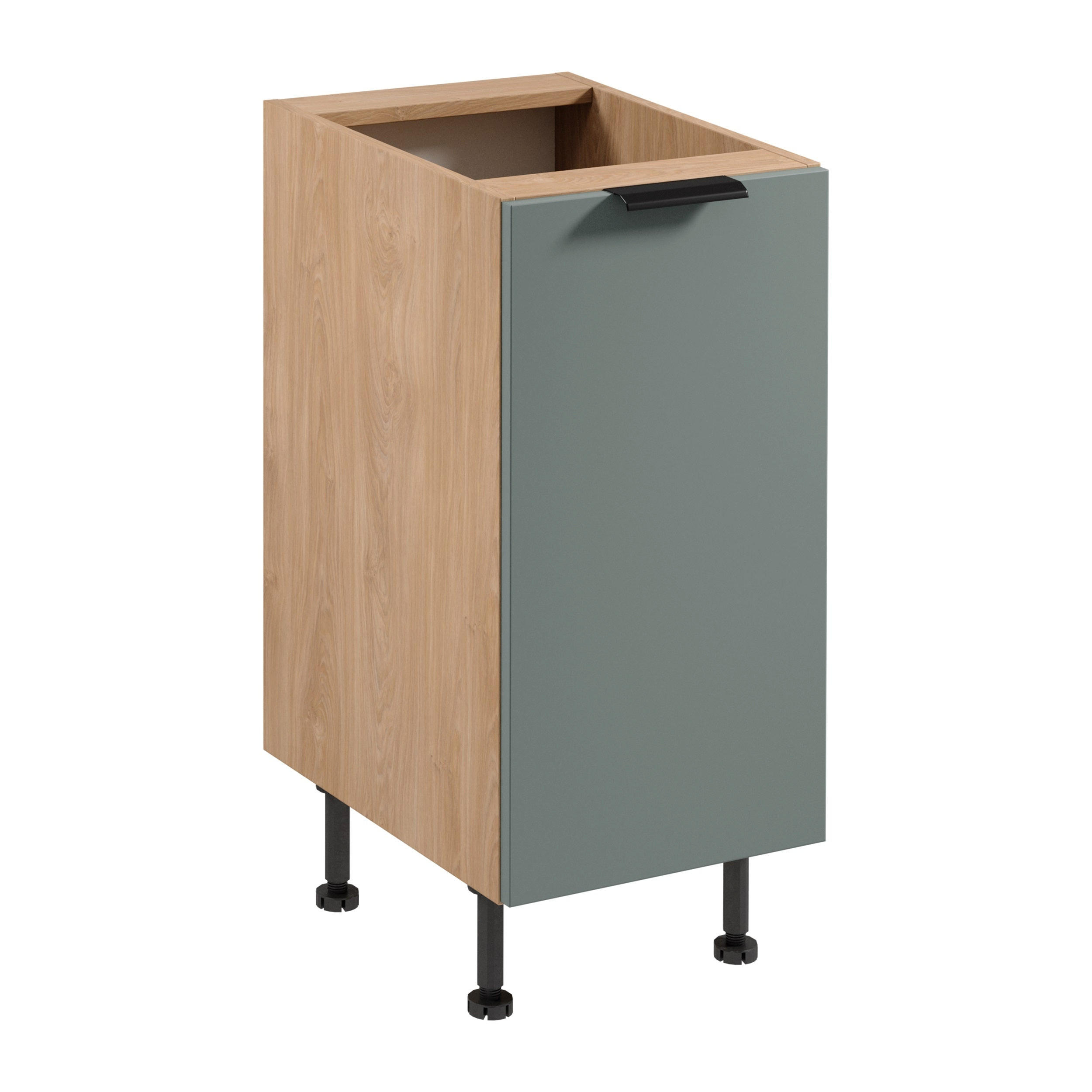 UNTERSCHRANK D40 P/L – Sorento Grün Sonoma Eiche – Grün / Sonoma Eiche - Sonoma Eiche/Grün, Holzwerkstoff (40/87/52cm) - ROYAL24_MARKT