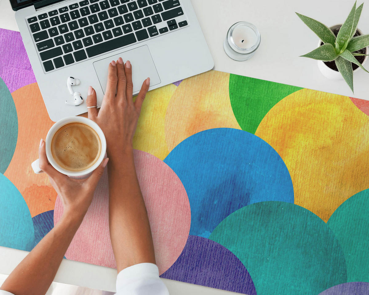 SCHREIBTISCHUNTERLAGE 120x60 cm Bunt - Multicolor, Kunststoff (1.6/120/60cm) - Wallfluent