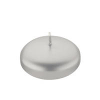SCHWIMMKERZEN Silber 26 x Ø 42 mm, 40 Stück - Silberfarben, Paraffin (4.2/2.6/2.6cm) - Kopschitz Kerzen