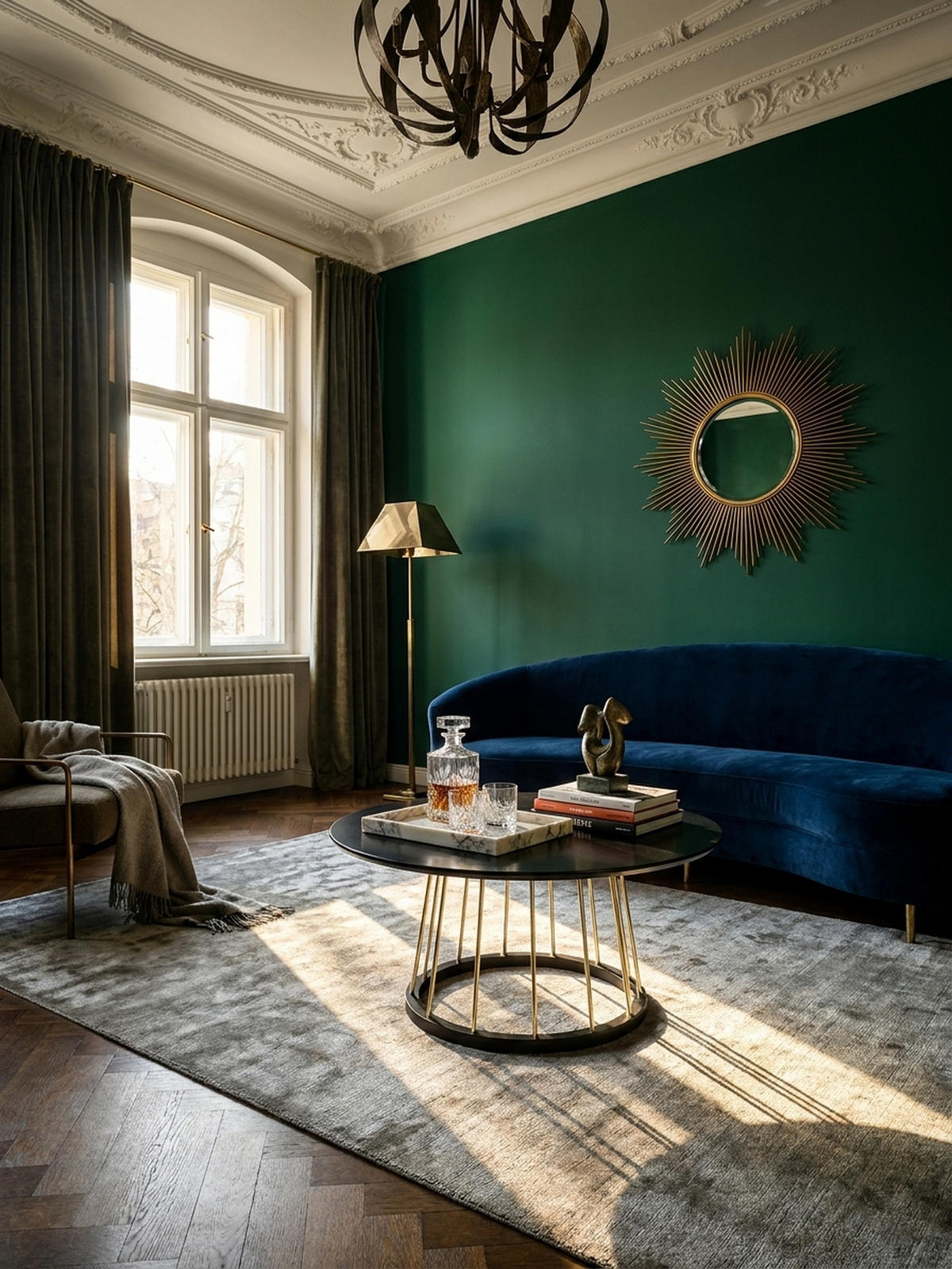 COUCHTISCH Schwarz Gold, Metall mit großer Ablagefläche, elegantes Design - Goldfarben/Schwarz, Holz/Metall (80/80/42cm) - KADIMA DESIGN