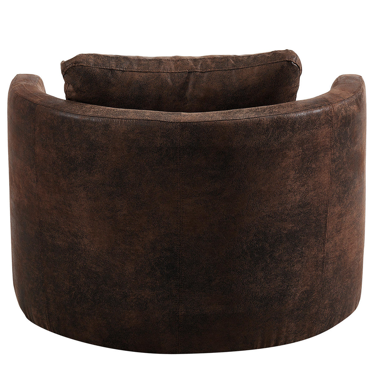 XXL-SESSEL - Schwarz/Braun, Textil/Metall (95/77/95cm) - home24