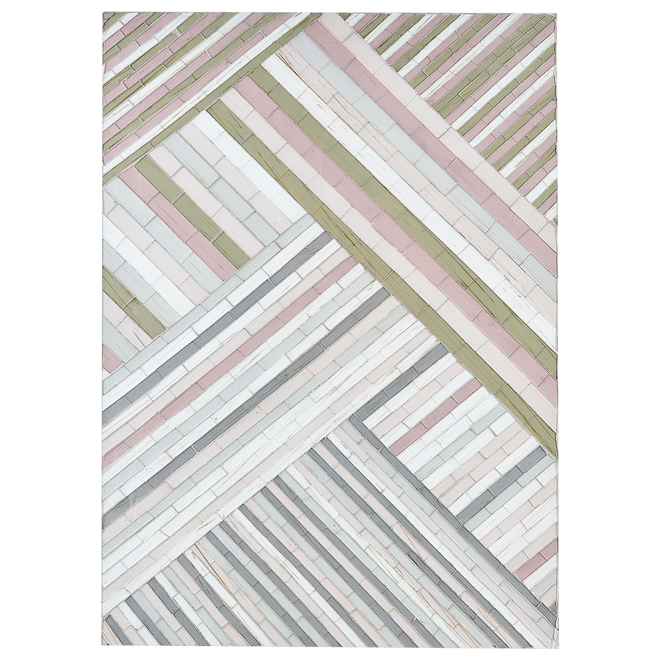 WANDDEKORATION Glas bunt Tembesi - Multicolor, Glas (50/70/4cm) - Beliani
