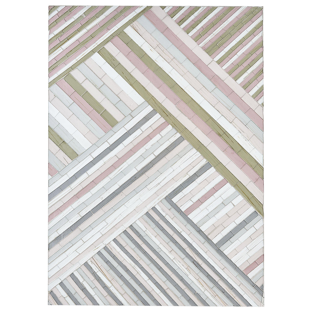 WANDDEKORATION Glas bunt Tembesi - Multicolor, Glas (50/70/4cm) - Beliani