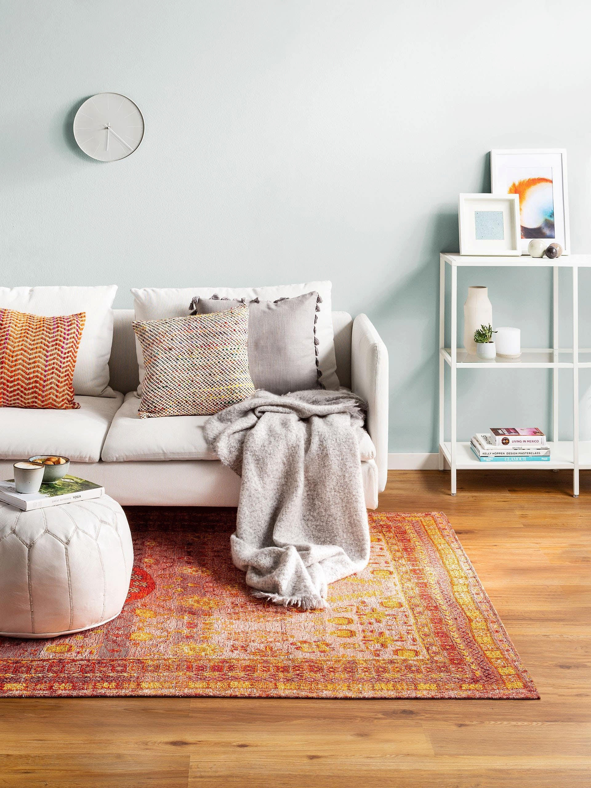 FLACHGEWEBETEPPICH Stay Rot 155x235 cm - Rot, Textil (155/235cm) - benuta Pop