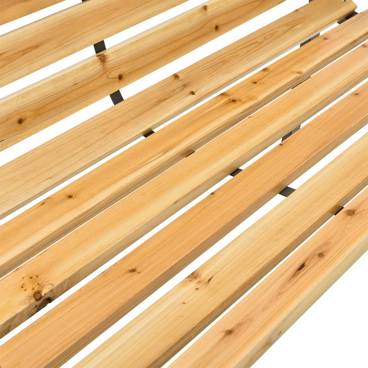 GARTENBANK Modena 2-Sitzer - Braun, Holz (120/82/62cm) - Juskys