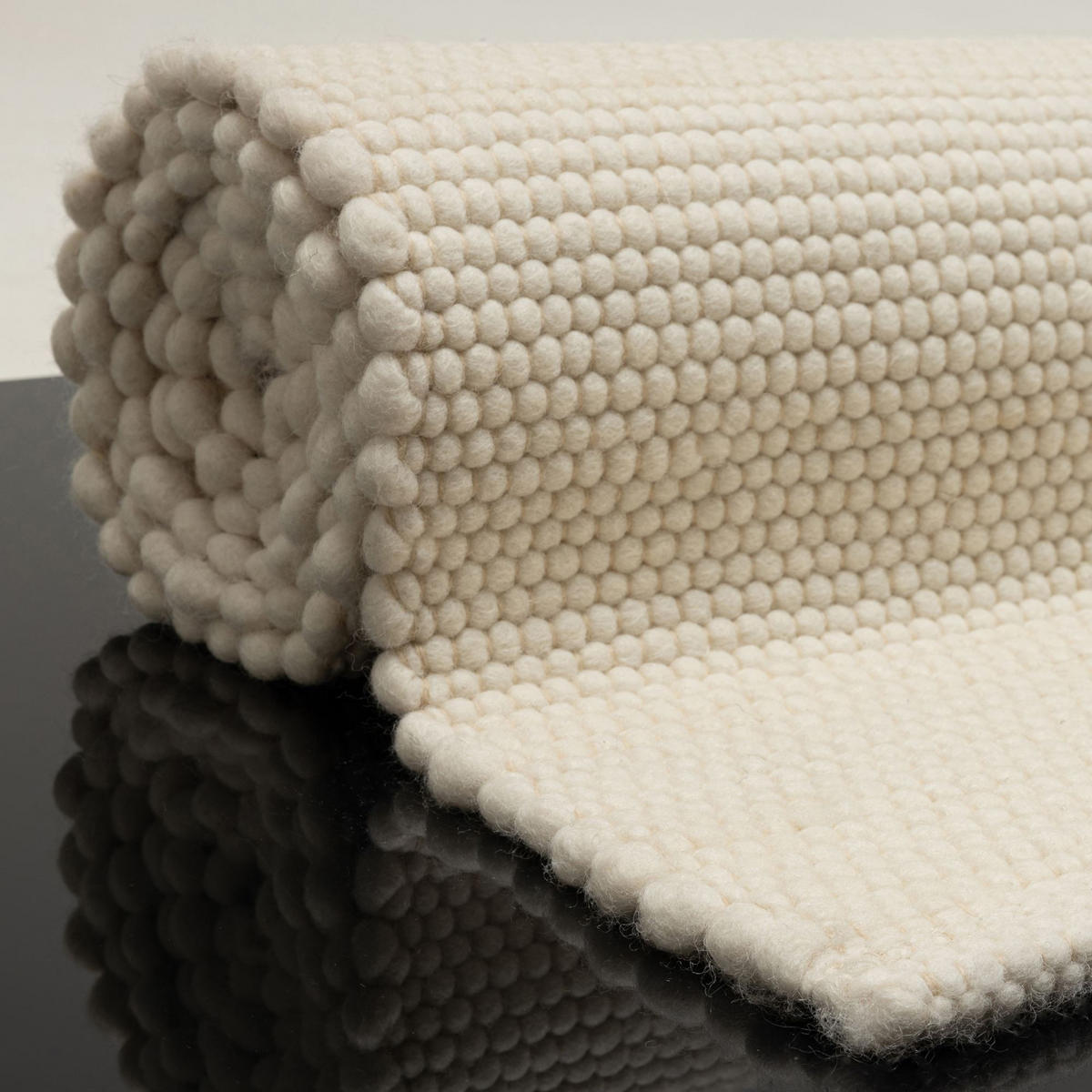 HANDWEBTEPPICH Atlas 190x250 cm - Weiß, Textil (190/250cm) - Rug and Roll