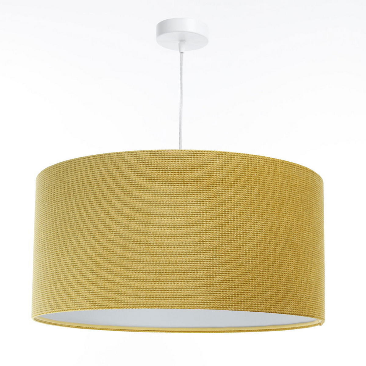 HÄNGELEUCHTE Weiß 60/30 cm - Gelb/Weiß, Kunststoff (60/0.8/30cm) - ONZENO