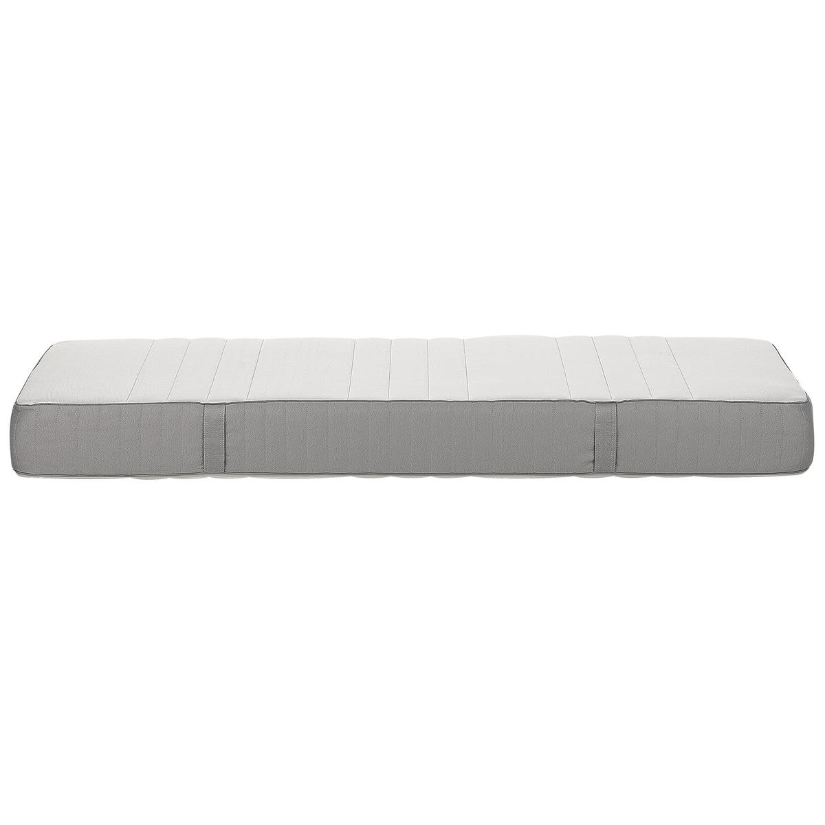 SCHAUMMATRATZE H3/4 Fest 80/200 cm Cheer - Weiß, Textil (80/200cm) - Beliani
