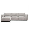 ECKSOFA TAUER 5-Sitzer, weiß - Schwarz/Weiß, Holzwerkstoff/Kunststoff (173/294cm) - Courtois Laville