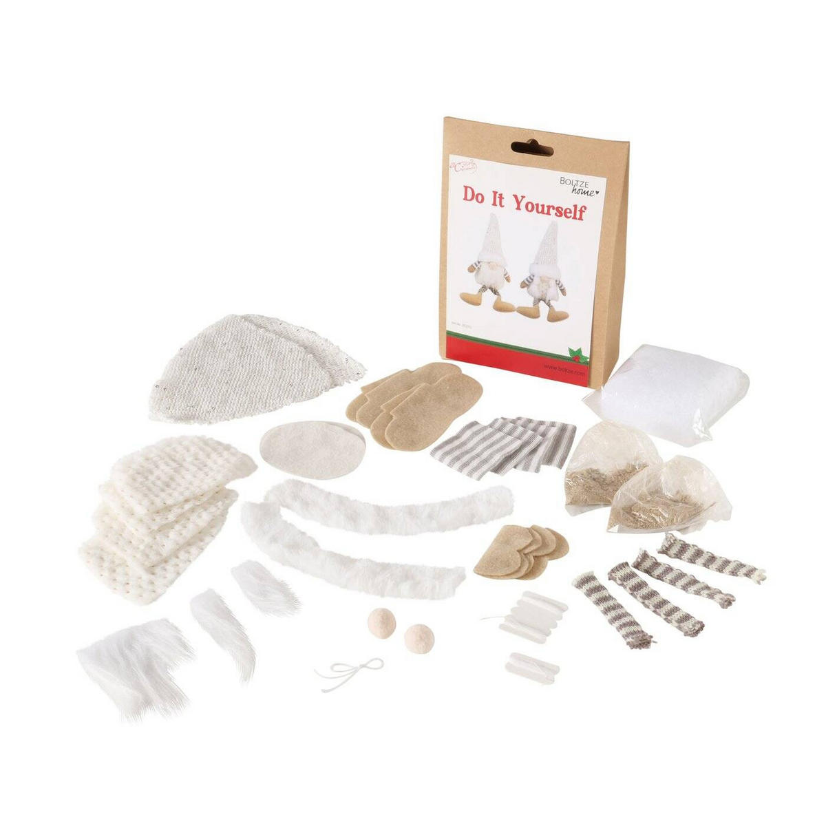 DEKORATIONSSET DIY Zwerge 22 cm - Multicolor, Textil (5/22/15cm) - Boltze Home