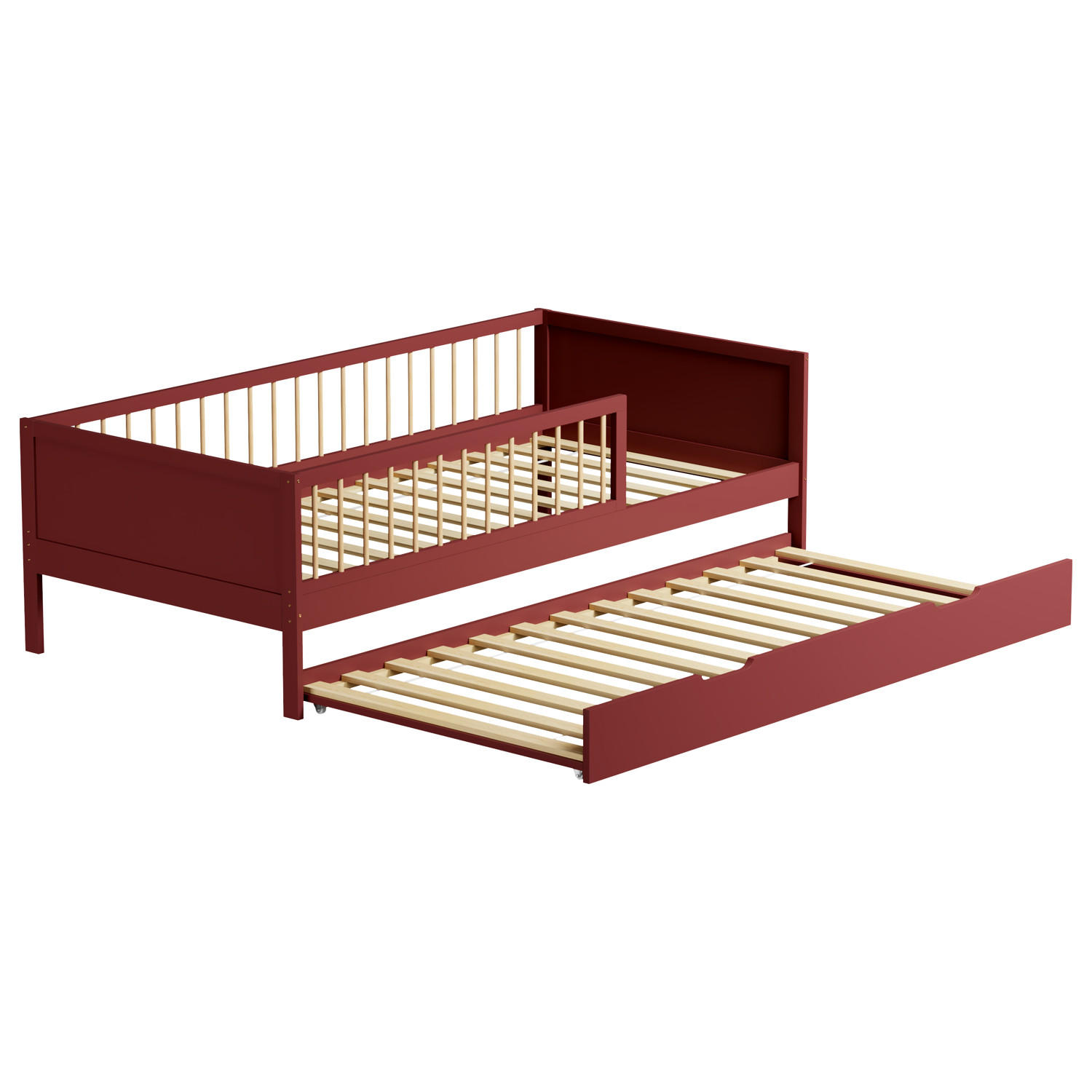 KINDERBETT Adam Terracotta 190/90 cm - Orange, Holz - Happy Garden