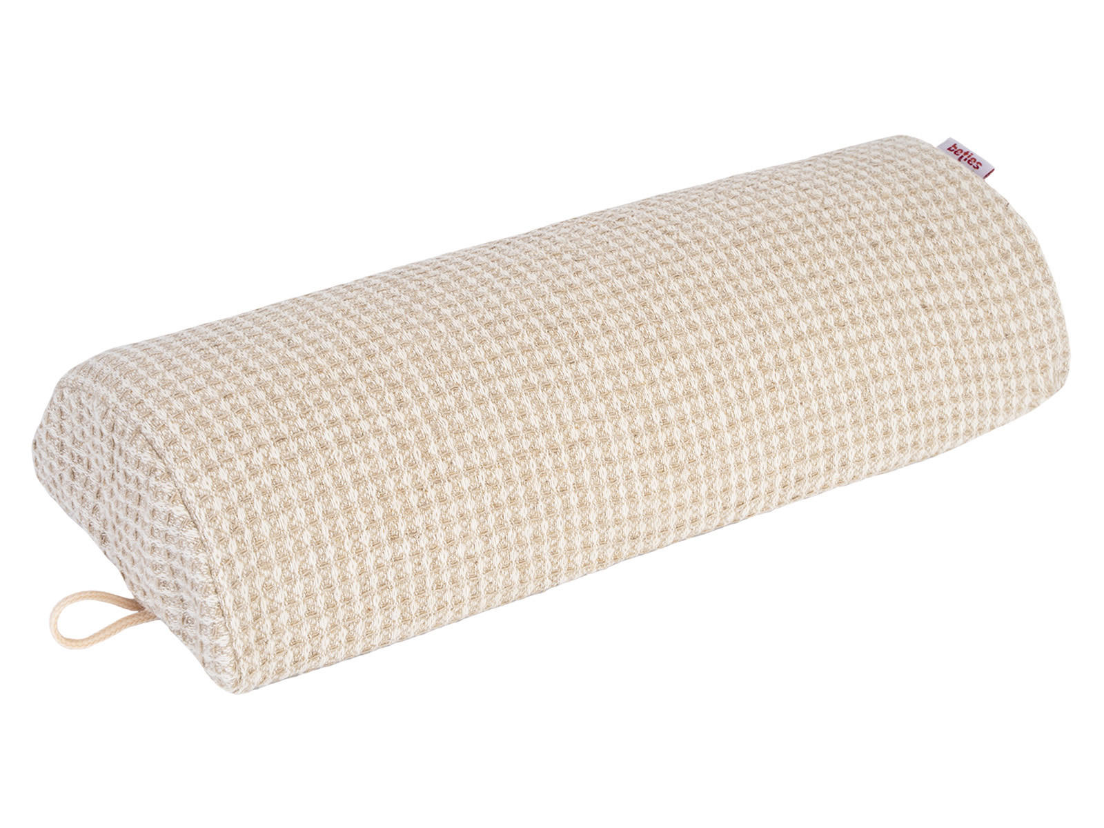 HALB-NACKENROLLE Leinen-Waffelpique 15/33 cm - Beige/Naturfarben, Textil (15/33cm) - beties Heimtextil