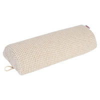 HALB-NACKENROLLE Leinen-Waffelpique 15/33 cm - Beige/Naturfarben, Textil (15/33cm) - beties Heimtextil