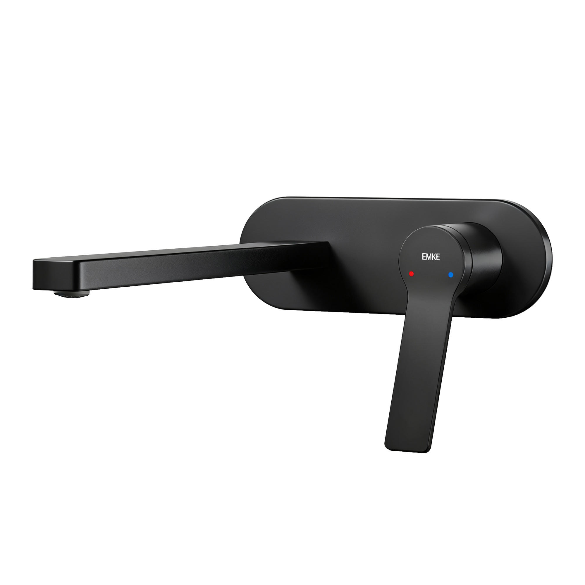 WASCHTISCHARMATUR mit Luftsprudler Messing Schwarz - Schwarz, Metall (21/7/28.8cm) - EMKE