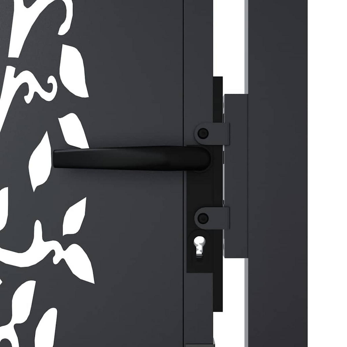 GARTENTOR im Baum-Design, 105/155 cm, aus Stahl, Anthrazit - Grau, Metall (105/105cm) - vidaXL