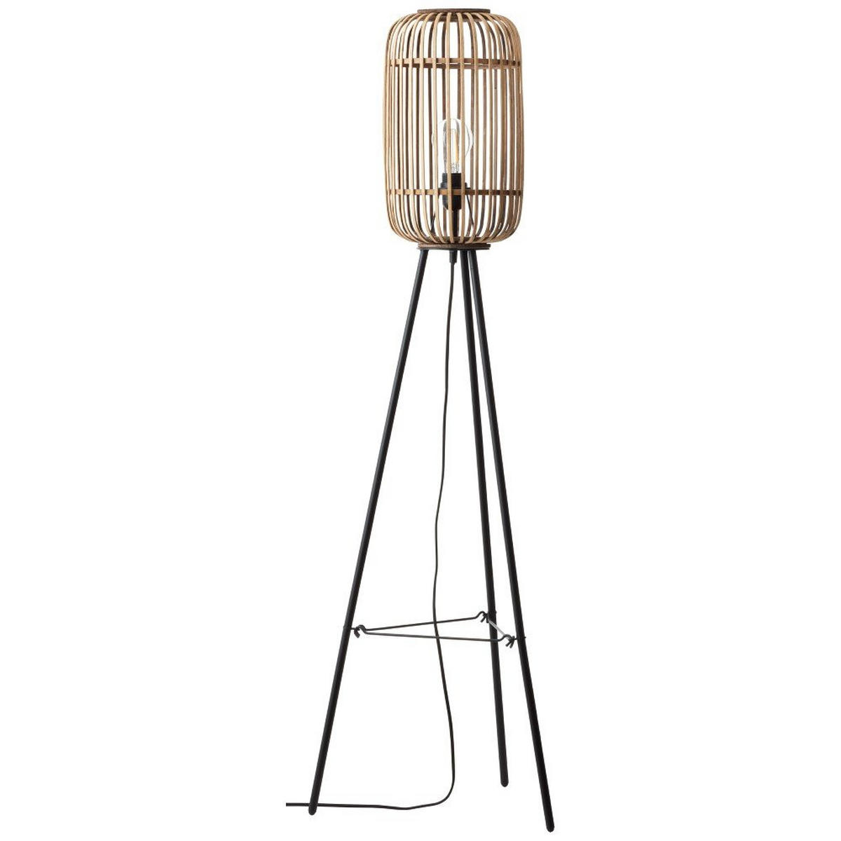 STANDLEUCHTE Woodrow 93776/20 - Hellbraun, Metall (45/45/130cm) - Brilliant