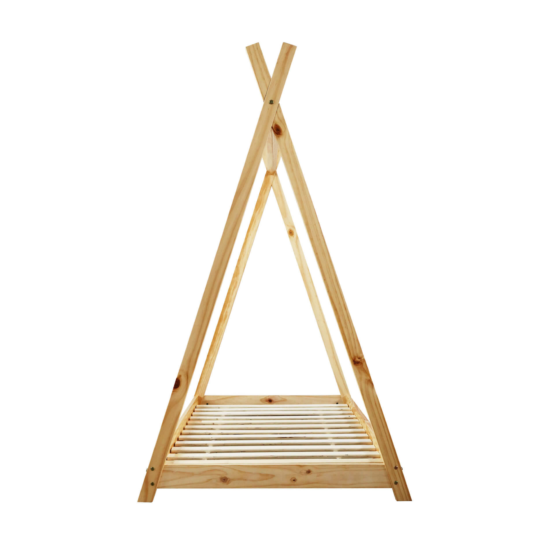 KINDERBETT Braun 167/93/155 cm - Weiß, Holz (167/155/93cm) - Mobili Rebecca