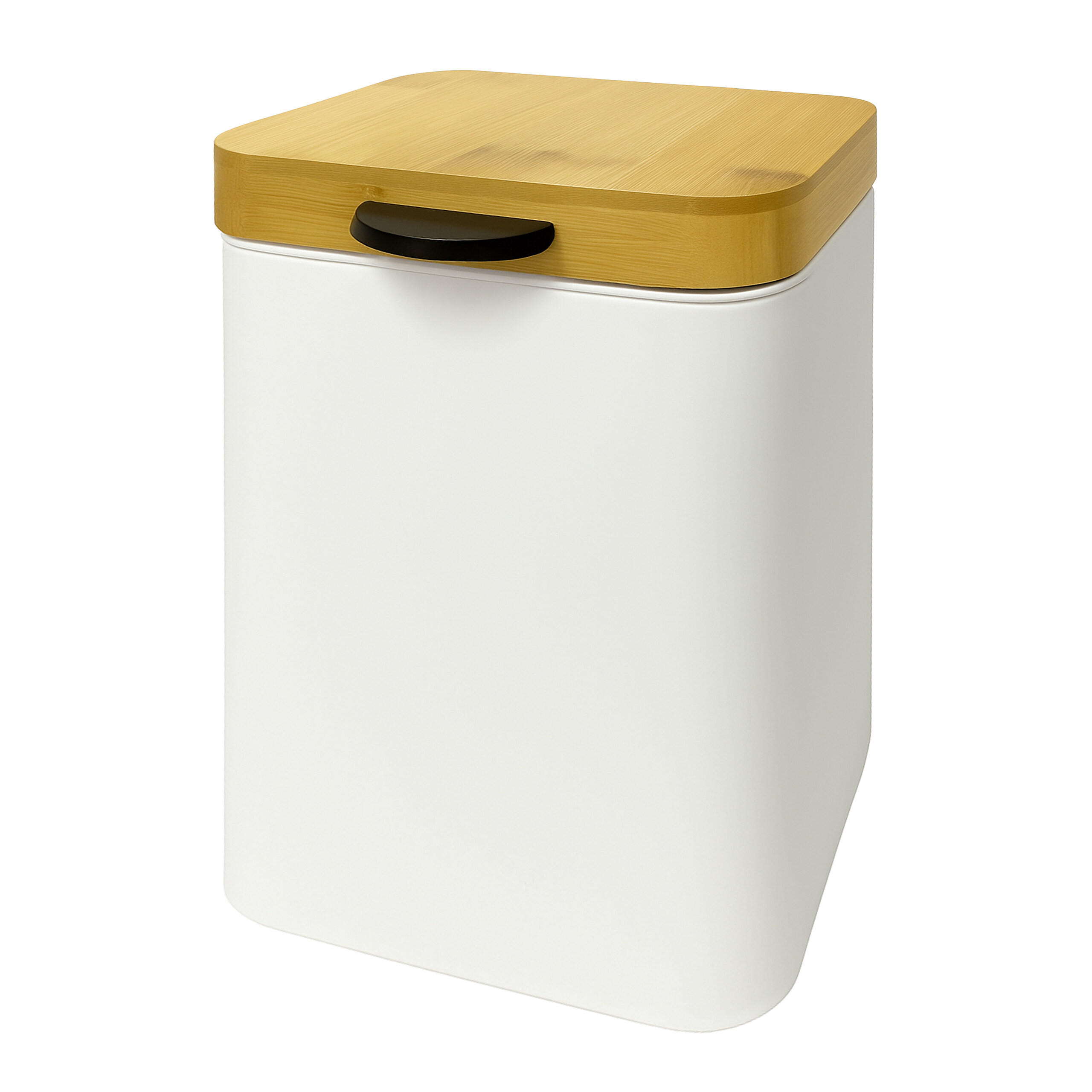 KOSMETIKEIMER - Weiß, Holz/Kunststoff (16.5/25/16.5cm) - Relaxdays