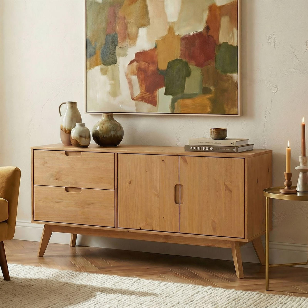 SIDEBOARD TIVOLI braun - Braun, Holz (145/75/45cm) - IDIMEX