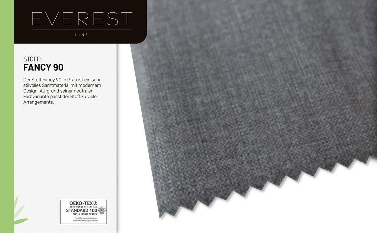 BOXBETT Everest grau 140 x 200 cm Doppelbett mit hochwertiger Bonell-Matratze und Topper - Grau, Holz (140/200cm) - Panda Möbel