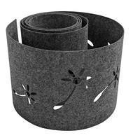 SICHTSCHUTZSTREIFEN Design Vlies Dekor Pusteblume Einzelstreifen Anthrazitgrau 2,55m - Anthrazit, Kunststoff (260/19cm) - ZAUN|ZU