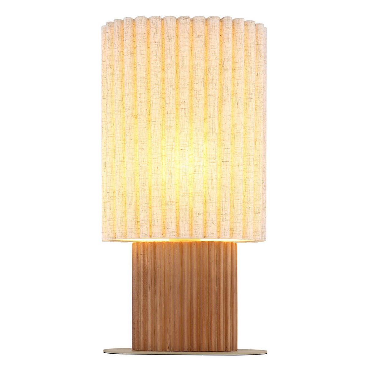 LED TISCHLEUCHTE JANNIE, Holz, Braun, E27, Schalter - Braun, Holz (23/12/45.3cm) - Globo Lighting