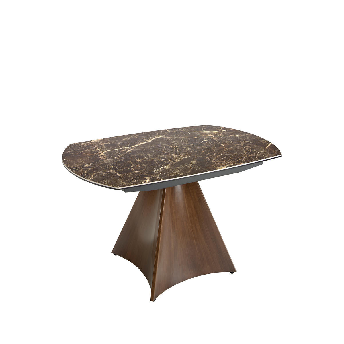 ESSTISCH oval Braun 135/90/75 cm - Braun, Stein (90/135/75cm) - ANGEL CERDA