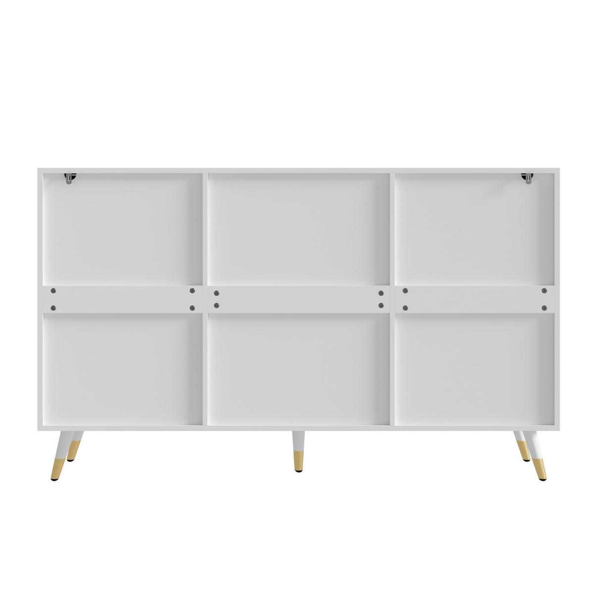 SIDEBOARD 140x40x85.5cm Weiß mit Acryl-Türen - Weiß, Holzwerkstoff (140/85.5/40cm) - FLIEKS