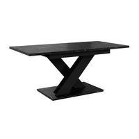 ESSTISCH Ausziehbar 140-180 cm Schwarz Marmor-Optik - Schwarz, Holzwerkstoff (180/80/75cm) - Home Collective