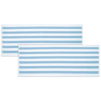 STRANDTUCH, 2er-Set, 70x180 cm, 100% Baumwolle, Blau - Hellblau, Textil (70/180cm) - Zollner