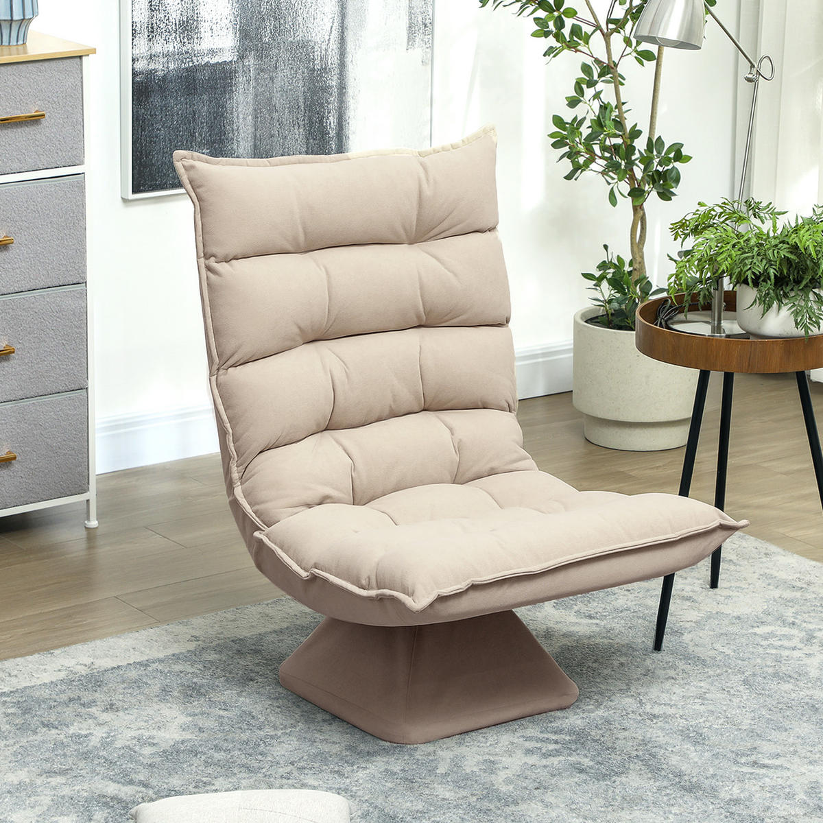 SOFA Beige 62.0/70.0/95.0cm - Beige, Metall (70/95/62cm)