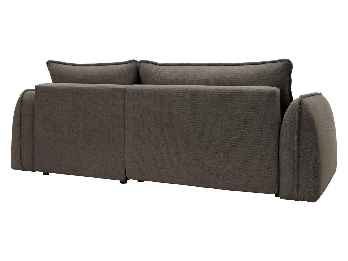 ECKSOFA Moho, Seite: Rechts - Schwarz/Braun, Holz/Kunststoff (254/162cm) - MIRJAN24