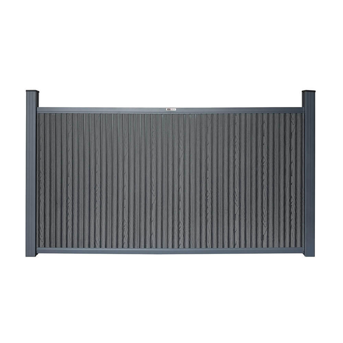 WPC Sichtschutzzaun CALLADO PREMIUM 4 x Element + 5 x Pfosten - Höhe: 115 cm - Anthrazit, Kunststoff (786/115cm) - Home Deluxe