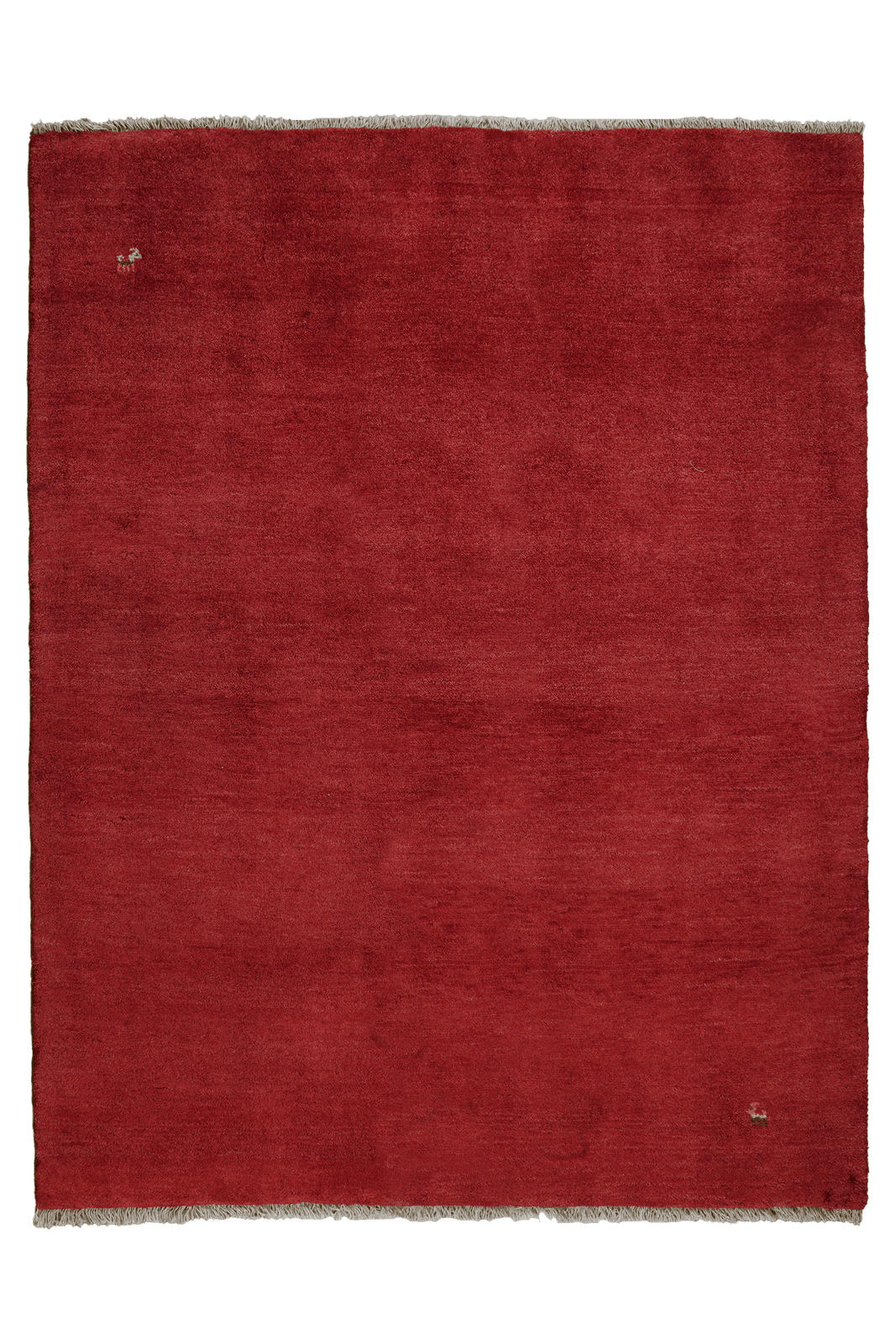 GABBEH-TEPPICH handgeknüpft Rot 198/153 cm Schurwolle - Rot, Textil (153/198cm) - Looma