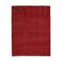 GABBEH-TEPPICH handgeknüpft Rot 198/153 cm Schurwolle - Rot, Textil (153/198cm) - Looma