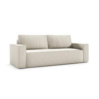 SOFA Beige ARES Bouclé Stoff - Beige, Textil (236/90/85cm) - Sepro Meble