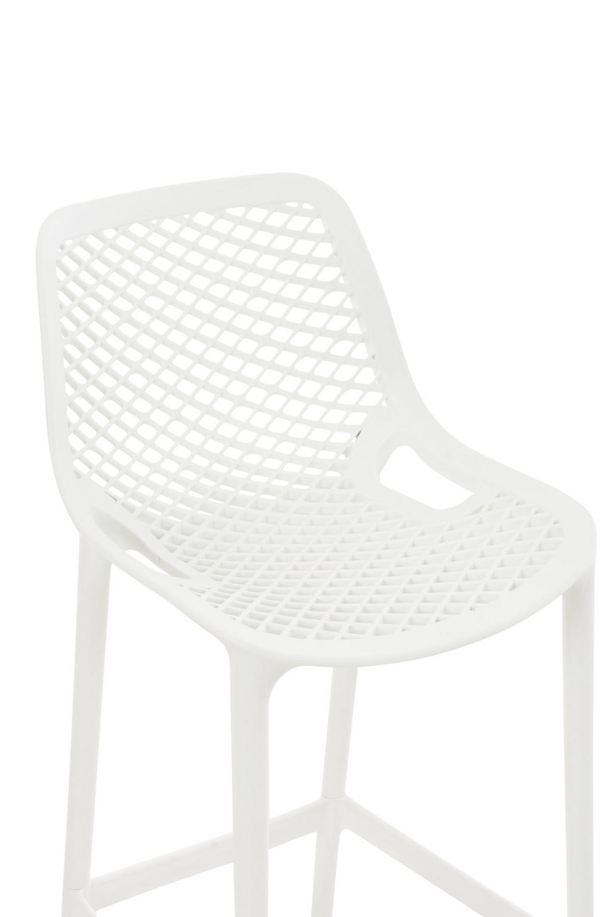 BARHOCKER 2er Set Kunststoff weiß - Weiß, Kunststoff (45/105/53cm) - CLP