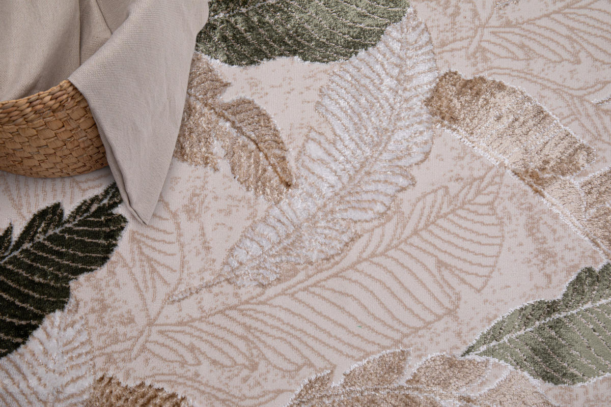 TEPPICH CRYSTAL Hellgrün 80/150 cm - Hellgrün, Textil (80/150cm) - Tapiso