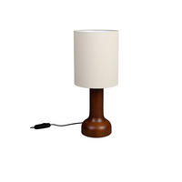 TISCHLAMPE Jones - Beige, Holz (25/25/60cm) - Dutchbone