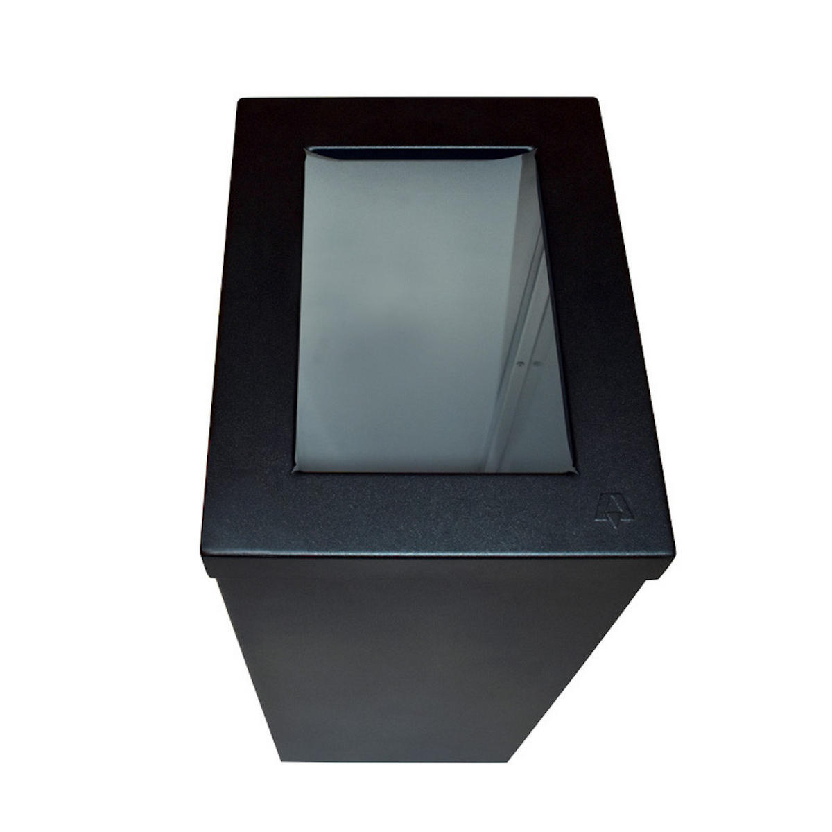 MÜLLEIMER Wertstoffsammler Recycloflex 60 Liter 70,5x26,3x34,3 cm AlumInium Schwarz - Schwarz, Metall (34.3/70.5/26.3cm) - PROREGAL