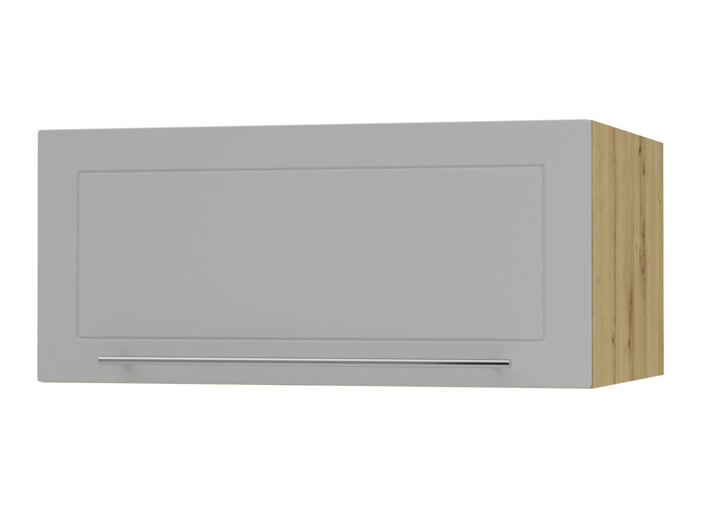 KLAPPHÄNGESCHRANK Kvantum W6B/80 Dust Grey Matt / Eiche Artisan Matt 80 / 59 / 36cm - Eiche Artisan/Grau, Holz/Holzwerkstoff (80/36/59cm) - Feldmann-Wohnen