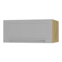 KLAPPHÄNGESCHRANK Kvantum W6B/80 Dust Grey Matt / Eiche Artisan Matt 80 / 59 / 36cm - Eiche Artisan/Grau, Holz/Holzwerkstoff (80/36/59cm) - Feldmann-Wohnen