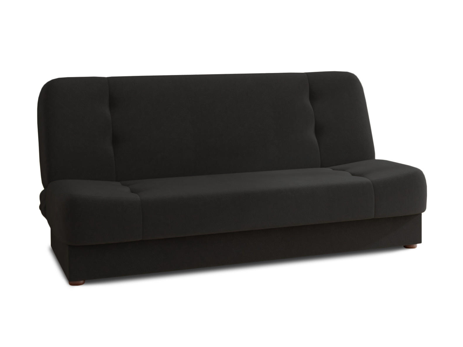 SCHLAFSOFA Sena - Schwarz/Braun, Holz/Kunststoff (195/89/89cm) - Sofnet