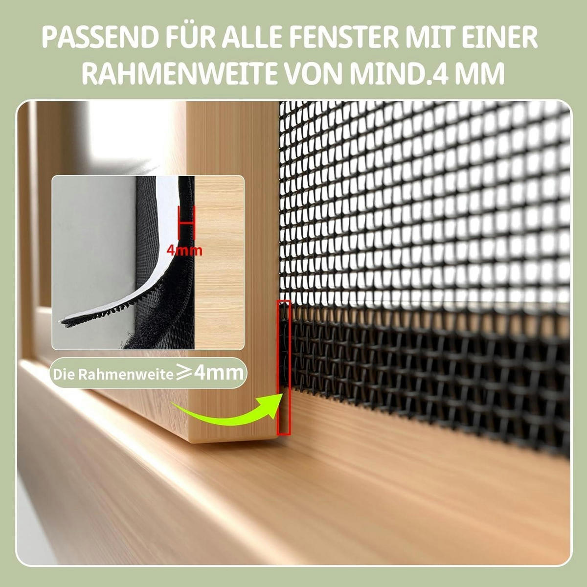 FENSTER Fliegengitter Katzensicher 100 x 130 cm - Schwarz, Textil (100/1/130cm)
