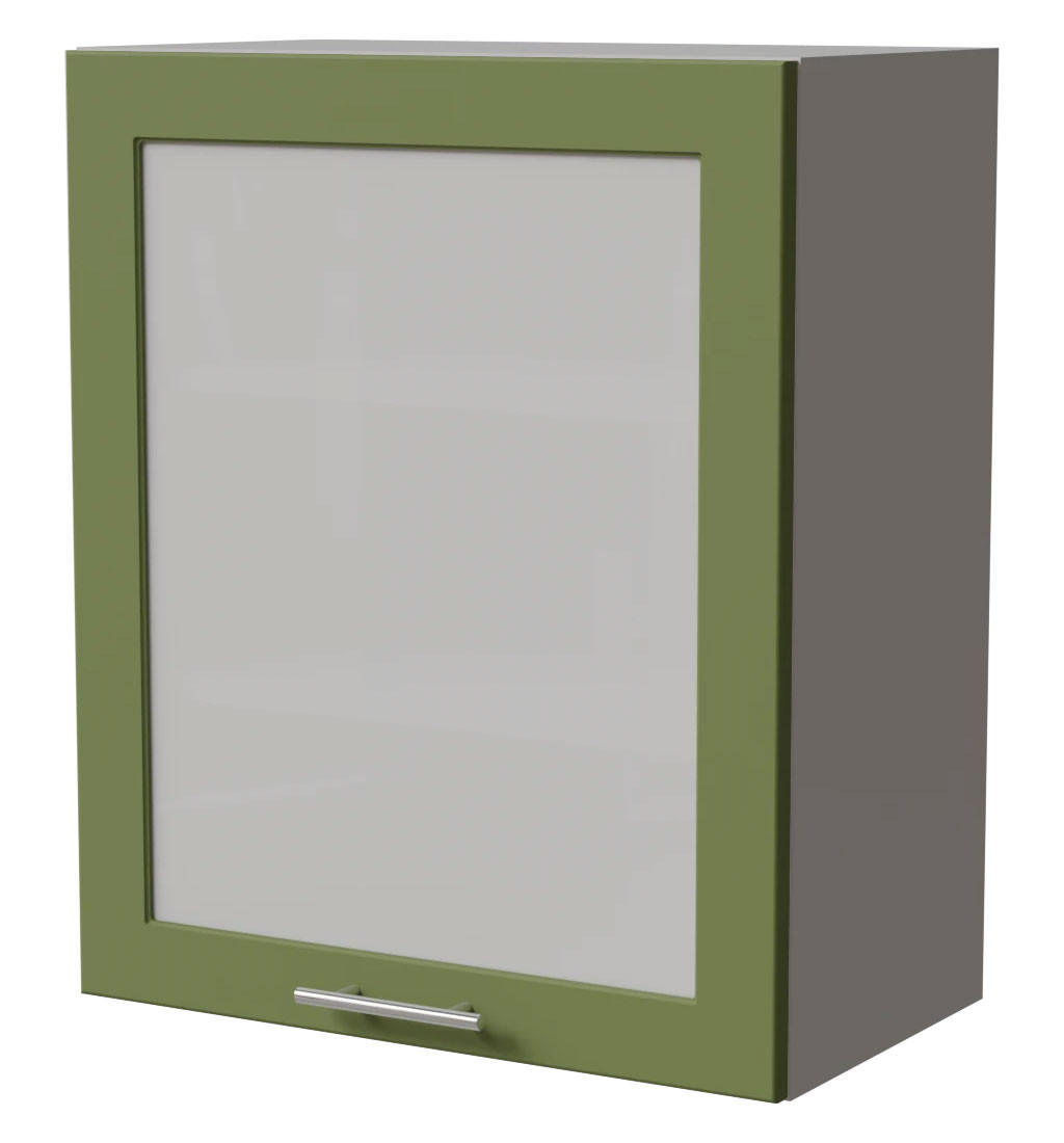 KÜCHENHÄNGESCHRANK Brerra W2S/60 Grau / RAL 1019 graubeige Matt 60 / 32,5 / 72cm - Grau/Grün, Holz/Holzwerkstoff (60/72/32.5cm) - Feldmann-Wohnen
