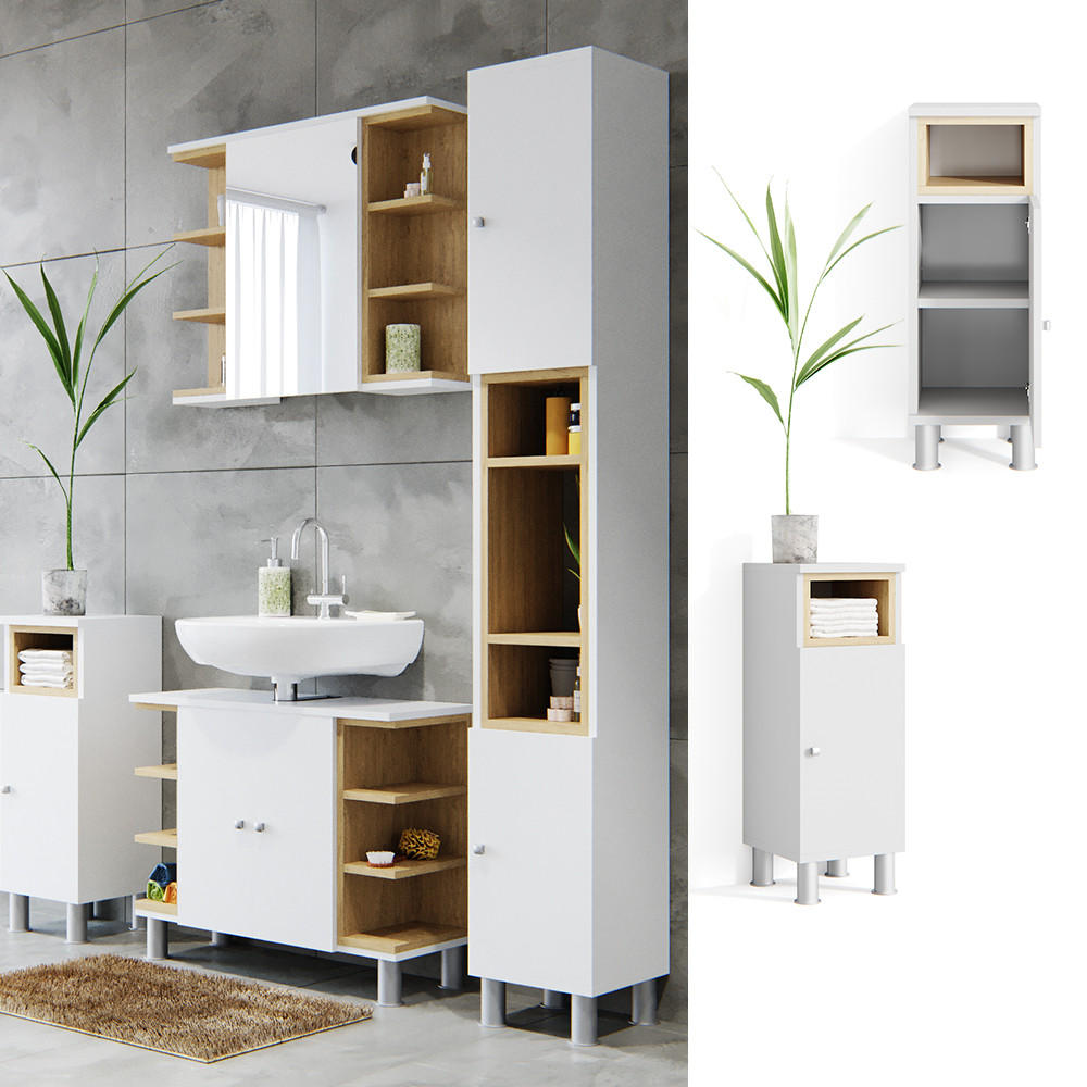 MIDISCHRANK Aquis Weiß 30 x 71.8 cm - Weiß, Holzwerkstoff (30/81.8/30cm) - Vicco