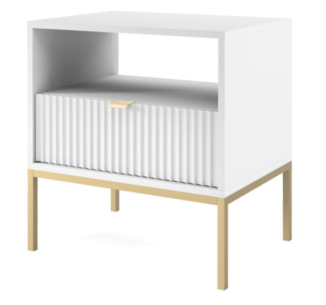 Sepro Meble Nachttisch Weiß 54x56x39 cm