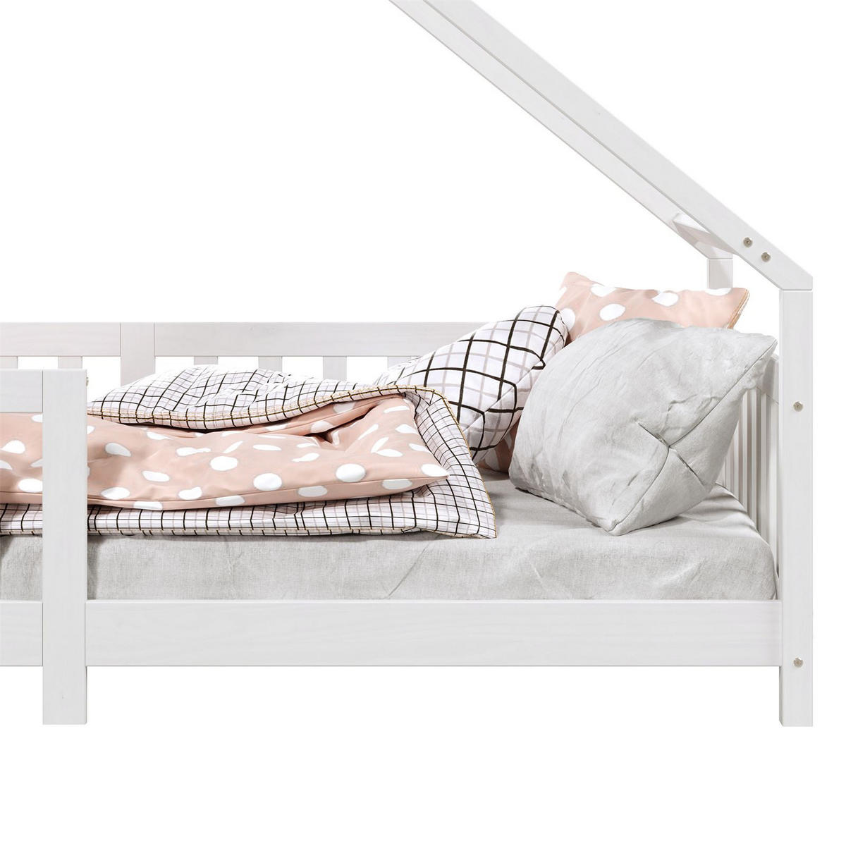 HAUSBETT CORA 90X200 CM - Weiß, Holz (96/158/206cm) - IDIMEX